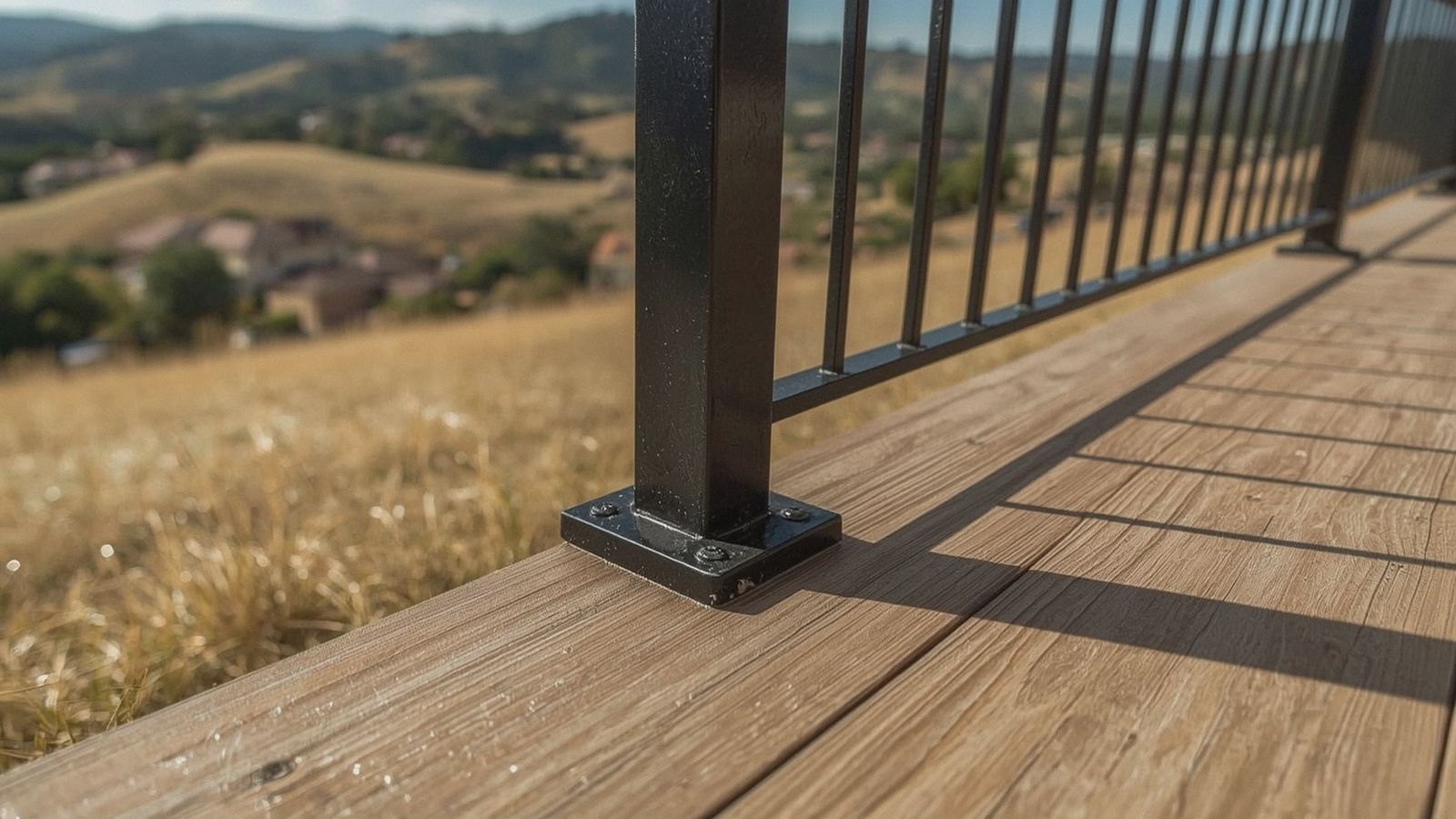 Measuring deck railing linear footage for a San Ramon cost estimate